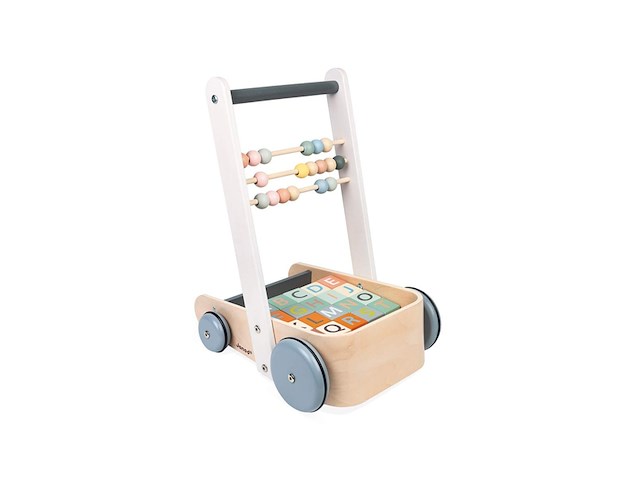 Janod sweet cocoon duwkar blokken abc inclusief 20 blokken - afbeelding 1 van  4