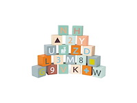Janod sweet cocoon duwkar blokken abc inclusief 20 blokken - afbeelding 3 van  4