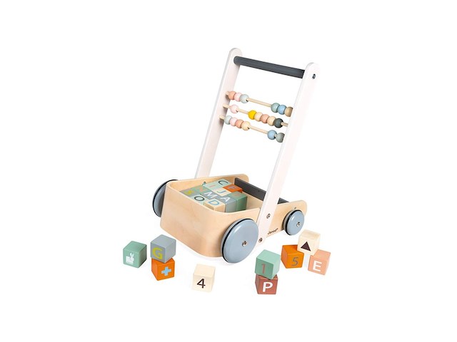 Janod sweet cocoon duwkar blokken abc inclusief 20 blokken - afbeelding 4 van  4