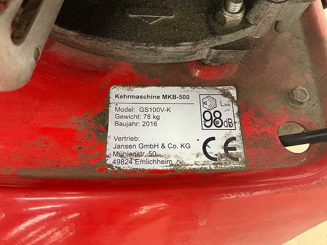 Jansen - mkb - 500e - veegmachine - afbeelding 8 van  8