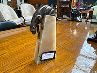 Jansen deco panther onyx base statue - afbeelding 1 van  4