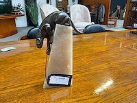 Jansen deco panther onyx base statue - afbeelding 2 van  4