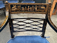 Jansen furniture chinoiserie-cust eetkamerstoel (5x) - afbeelding 8 van  8