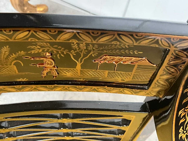 Jansen furniture chinoiserie eetkamerstoel (6x) - afbeelding 6 van  7