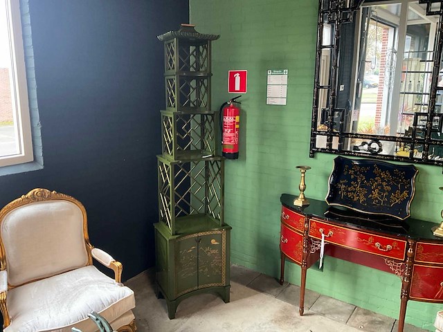 Jansen furniture chinoiserie etagère - afbeelding 4 van  4