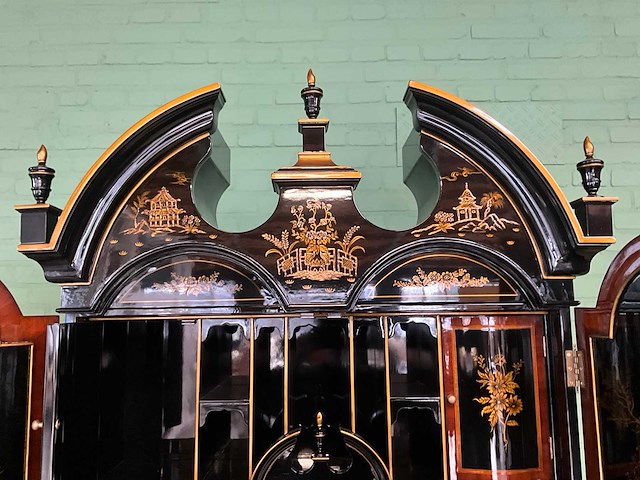 Jansen furniture chinoiserie klep secretaire - afbeelding 4 van  9