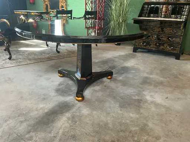 Jansen furniture dumont eetkamertafel chinoiserie - afbeelding 1 van  3