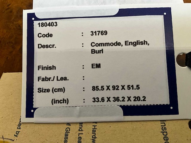 Jansen furniture english commode - afbeelding 4 van  4