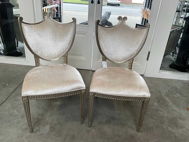 Jansen furniture hepplewhite eetkamerstoel (2x) - afbeelding 1 van  6