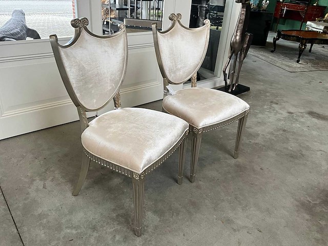 Jansen furniture hepplewhite eetkamerstoel (2x) - afbeelding 2 van  6