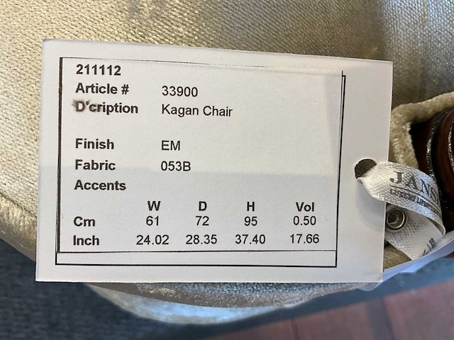Jansen furniture kagan fauteuil (2x) - afbeelding 3 van  3