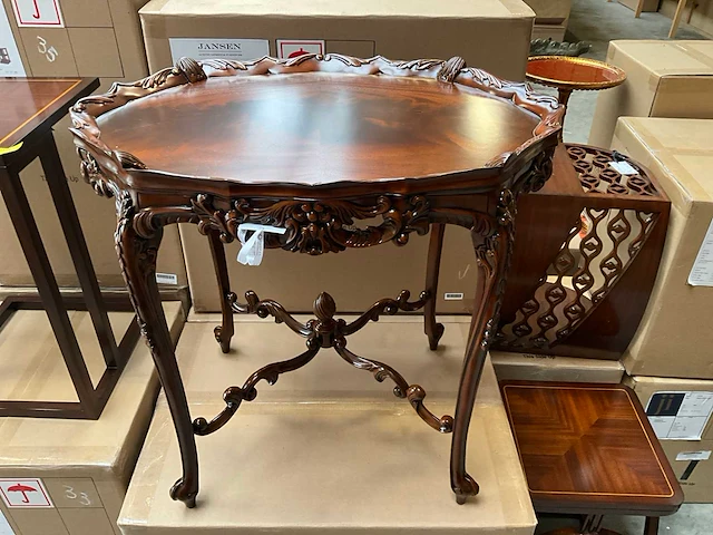Jansen furniture louis xv center table - afbeelding 6 van  6