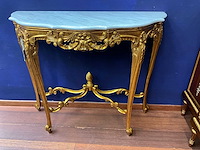 Jansen furniture louis xv console met spiegel - afbeelding 2 van  6