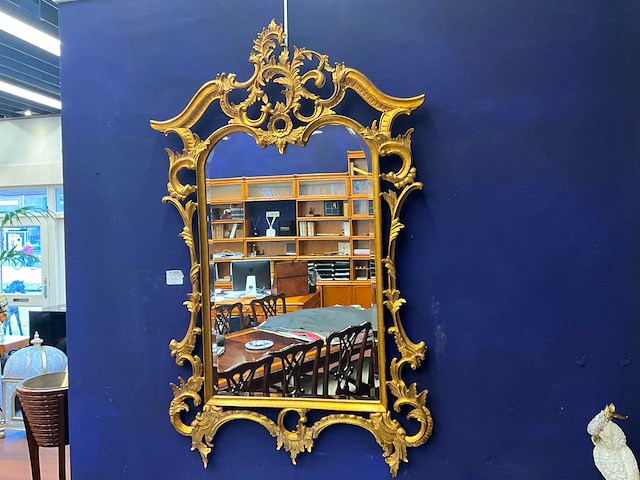 Jansen furniture louis xv console met spiegel - afbeelding 5 van  6