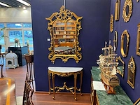 Jansen furniture louis xv console met spiegel