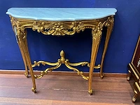 Jansen furniture louis xv console met spiegel - afbeelding 2 van  8