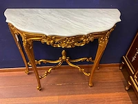 Jansen furniture louis xv console met spiegel - afbeelding 3 van  8