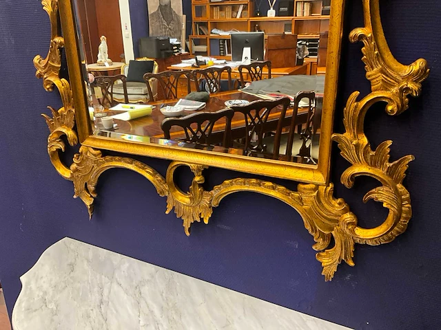 Jansen furniture louis xv console met spiegel - afbeelding 8 van  8