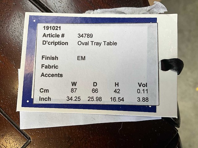 Jansen furniture oval tray koffietafel - afbeelding 5 van  5