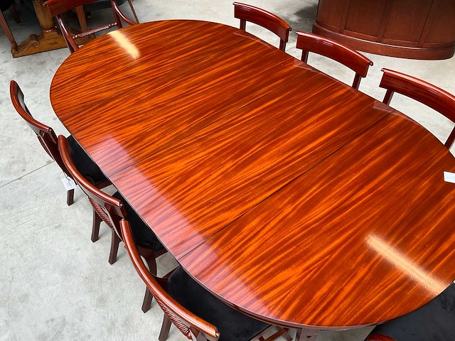 Jansen furniture plain eetkamertafel met stoelen - afbeelding 3 van  7