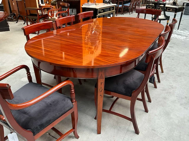 Jansen furniture plain eetkamertafel met stoelen - afbeelding 7 van  9