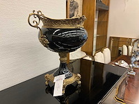 Jansen furniture porselein / bronzen vaas - afbeelding 1 van  4