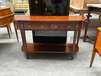 Jansen furniture wall console mahogany kast - afbeelding 2 van  9