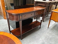 Jansen furniture wall console mahogany kast - afbeelding 3 van  9