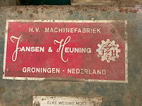 Jansen & heuning afzakmachine - afbeelding 5 van  7
