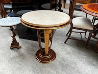 Jansen plume crème marmer bijzettafel