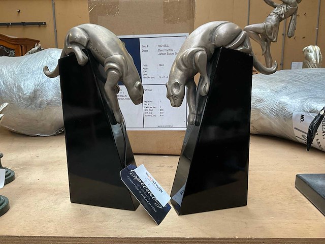Jansen statue panther beeld (2x) - afbeelding 2 van  3