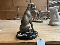 Janssen statue dog - bronzen sculptuur - afbeelding 2 van  2