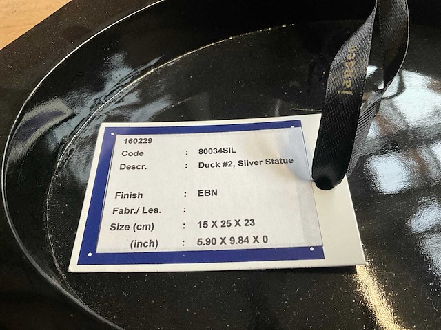 Janssen statue duck - bronzen sculptuur - afbeelding 3 van  3