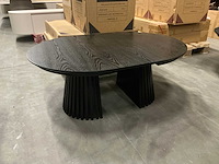 Japandi collection nola uitschuifbare coffee table black 45x80/110/140cm - afbeelding 3 van  9