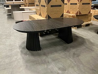 Japandi collection nola uitschuifbare coffee table black 45x80/110/140cm - afbeelding 4 van  9
