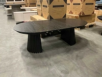 Japandi collection nola uitschuifbare coffee table black 45x80/110/140cm - afbeelding 4 van  4
