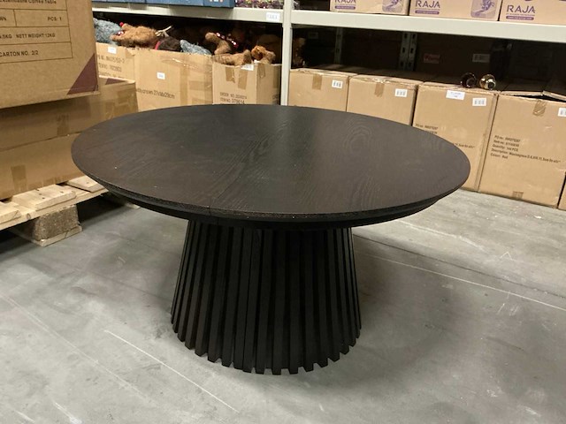 Japandi collection nola uitschuifbare coffee table dark brown 45x80/110/140cm - afbeelding 2 van  6