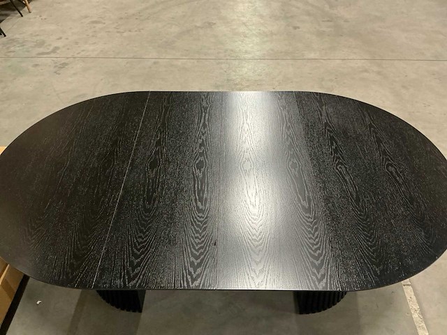 Japandi collection nola uitschuifbare eettafel 75x120/160/200cm black - afbeelding 7 van  7