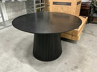Japandi collection nola uitschuifbare eettafel 75x120/160/200cm black - afbeelding 7 van  14