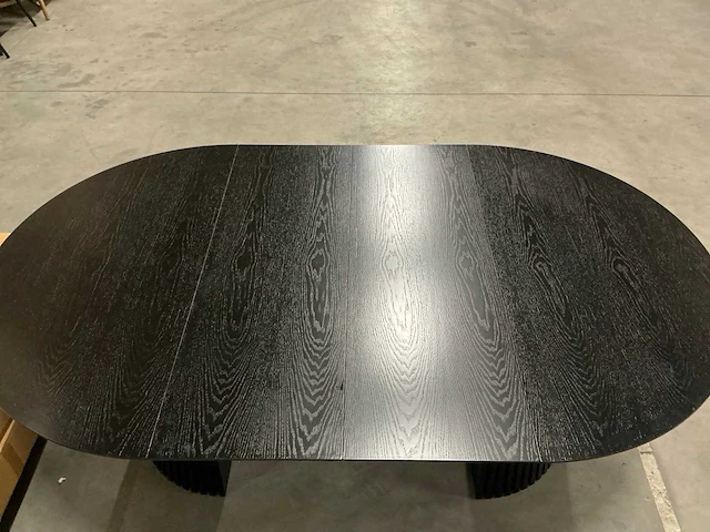 Japandi collection nola uitschuifbare eettafel 75x120/160/200cm black - afbeelding 11 van  14