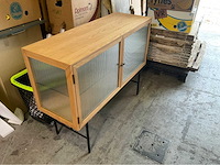 Japandi style dressoir met tempered glas - afbeelding 5 van  5