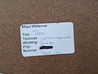 Japanse aquarel, maya wildevuur, poes, 2005 - afbeelding 4 van  12