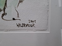 Japanse aquarel, maya wildevuur, poes, 2005 - afbeelding 9 van  12