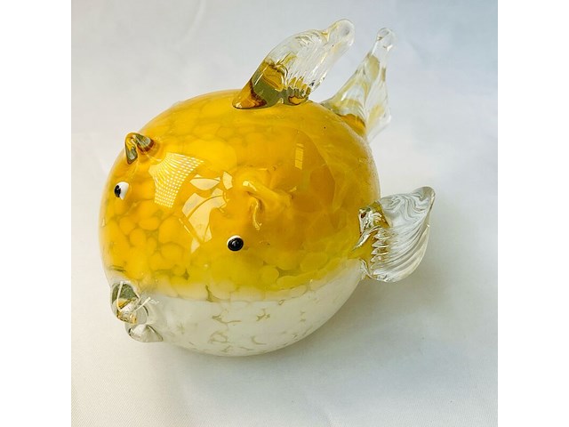 Japanse blowfish glaskunst murano model - afbeelding 3 van  8