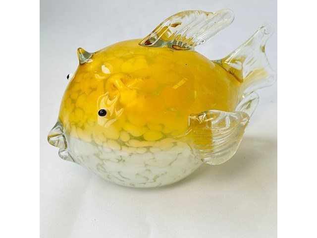 Japanse blowfish glaskunst murano model - afbeelding 1 van  8