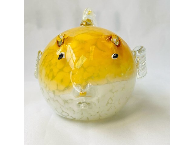 Japanse blowfish glaskunst murano model - afbeelding 7 van  8