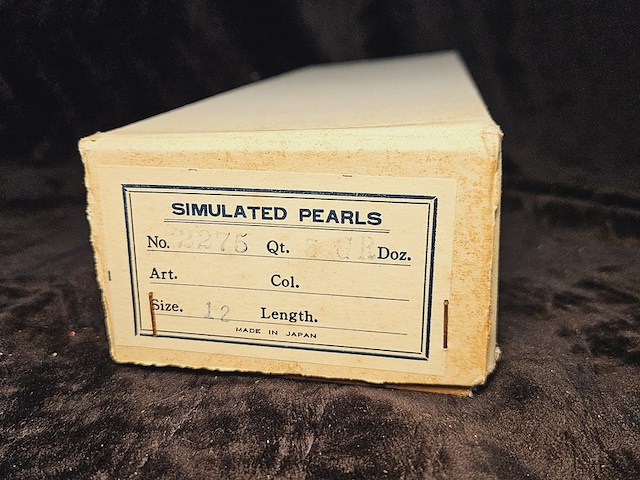 Japanse gesimuleerde parels parels (11mm) uit oude juweliersvoorraad - afbeelding 5 van  5