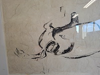 Japanse inkt, maya wildevuur (1944-2023), paard rollend in de sneeuw, 1995 - afbeelding 4 van  7