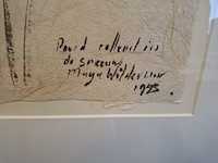 Japanse inkt, maya wildevuur (1944-2023), paard rollend in de sneeuw, 1995 - afbeelding 6 van  7