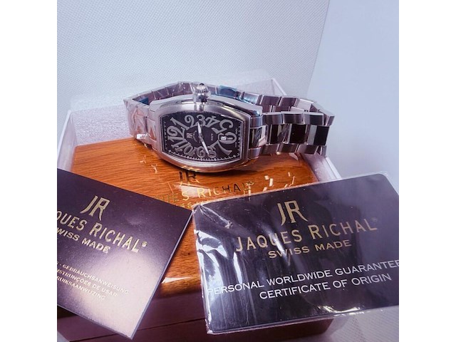 Jaques richal curvex 'moon' horloge - full set - afbeelding 1 van  11
